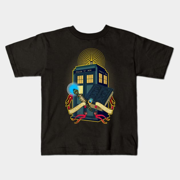 SILENCE IN THE LIBRARY Kids T-Shirt by KARMADESIGNER T-SHIRT SHOP